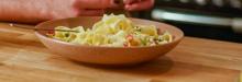 Crab and Asparagus Tagliatelle